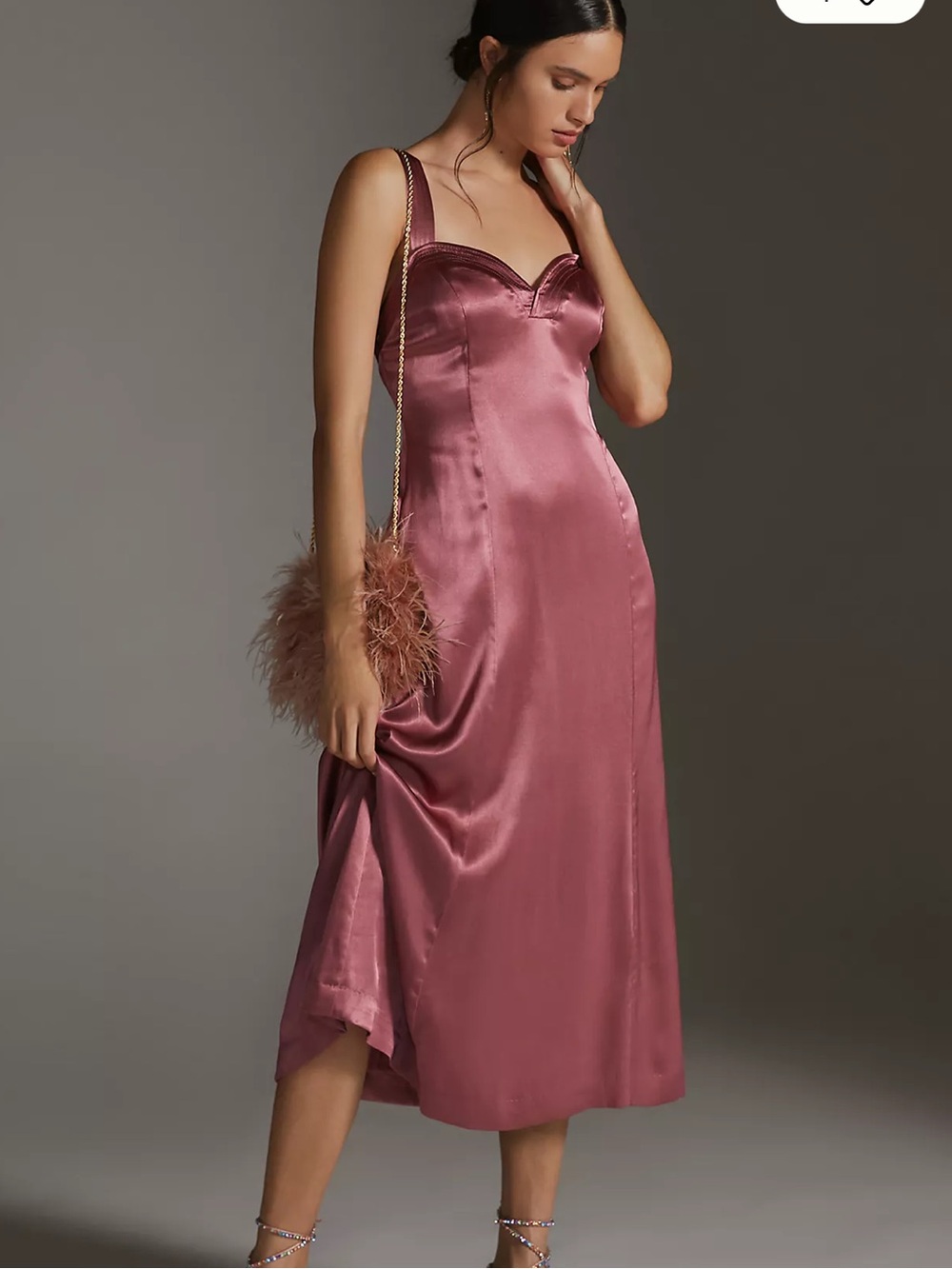 Anthropologie Cross Back Midi Dress